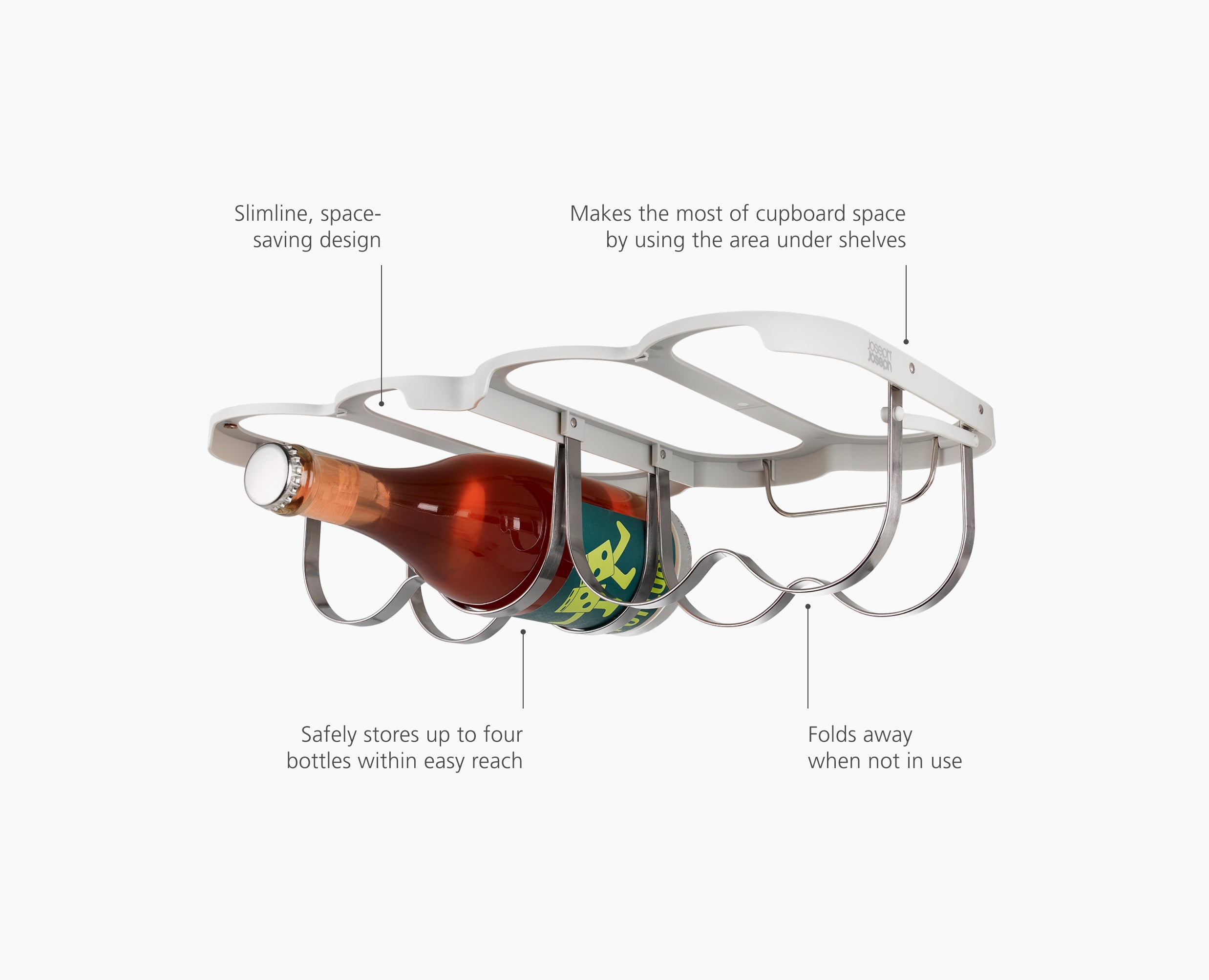 joseph-joseph-cradle-under-shelf-folding-wine-bottle-rack-space-saving-stainless image 6
