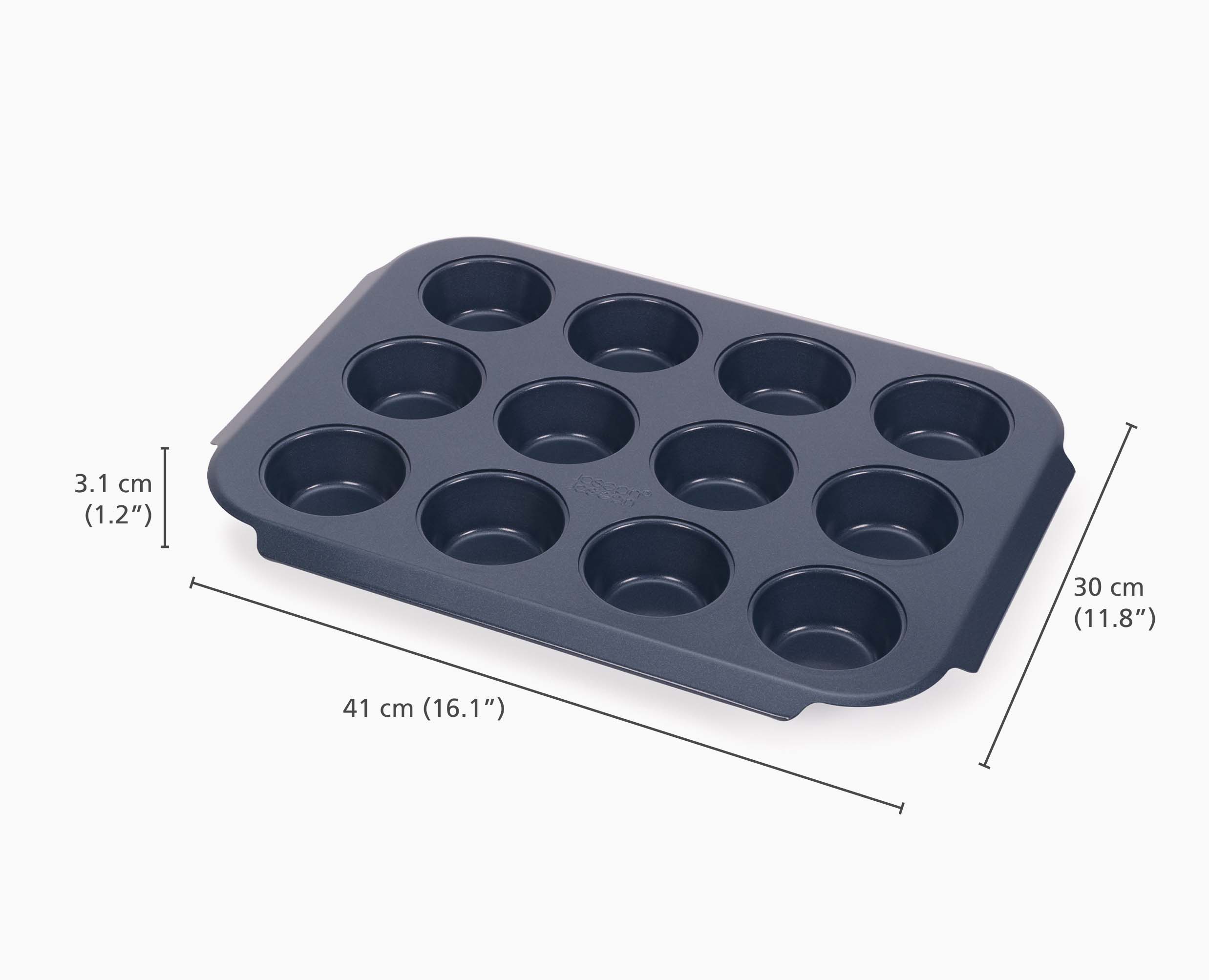 joseph-joseph-nest-bake-non-stick-12-cup-blue-muffin-tray-stackable-ptfe-free-ov image 5