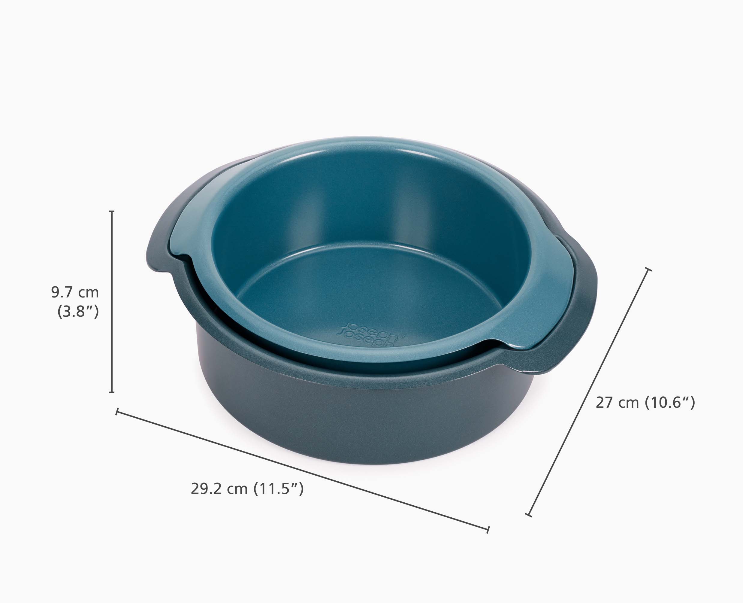joseph-joseph-nest-bake-non-stick-2-piece-blue-round-cake-tin-set image 5