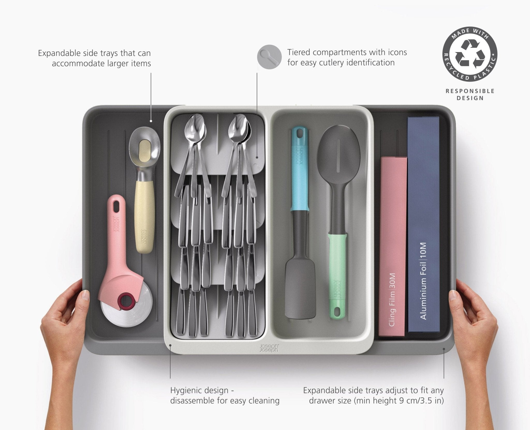 joseph-joseph-drawerstore-expanding-tiered-cutlery-utensil-gadget-organiser-adju image 6