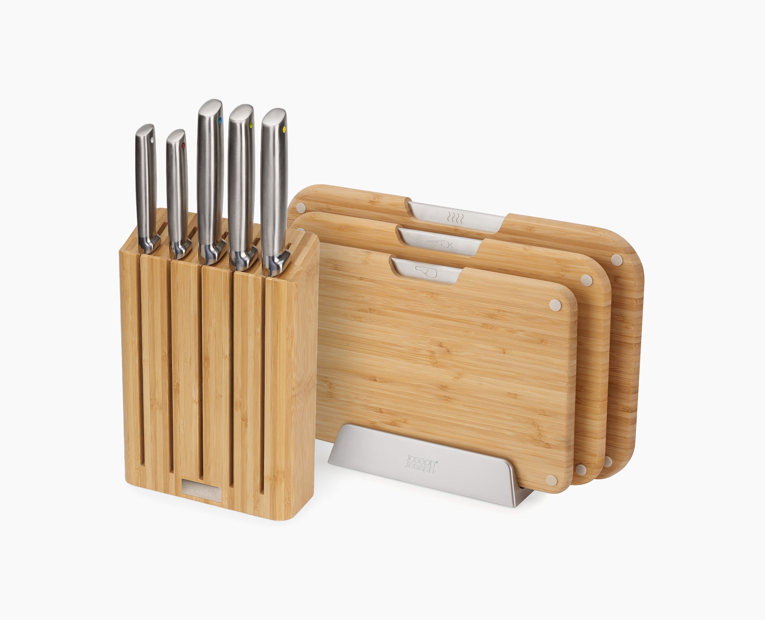 joseph-joseph-2-piece-bamboo-chopping-board-knives-set image 3