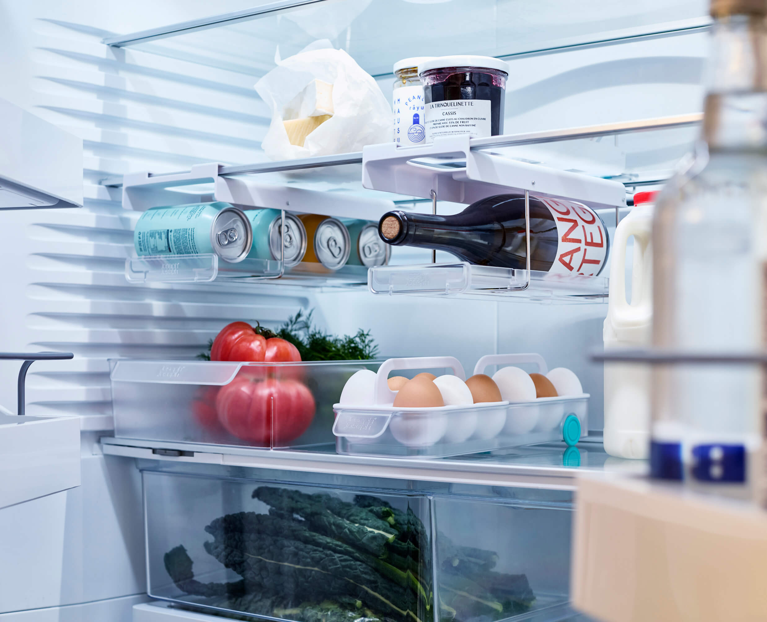 joseph-joseph-fridgestore-under-shelf-bottle-holder-can-dispenser-set-of-2 image 2