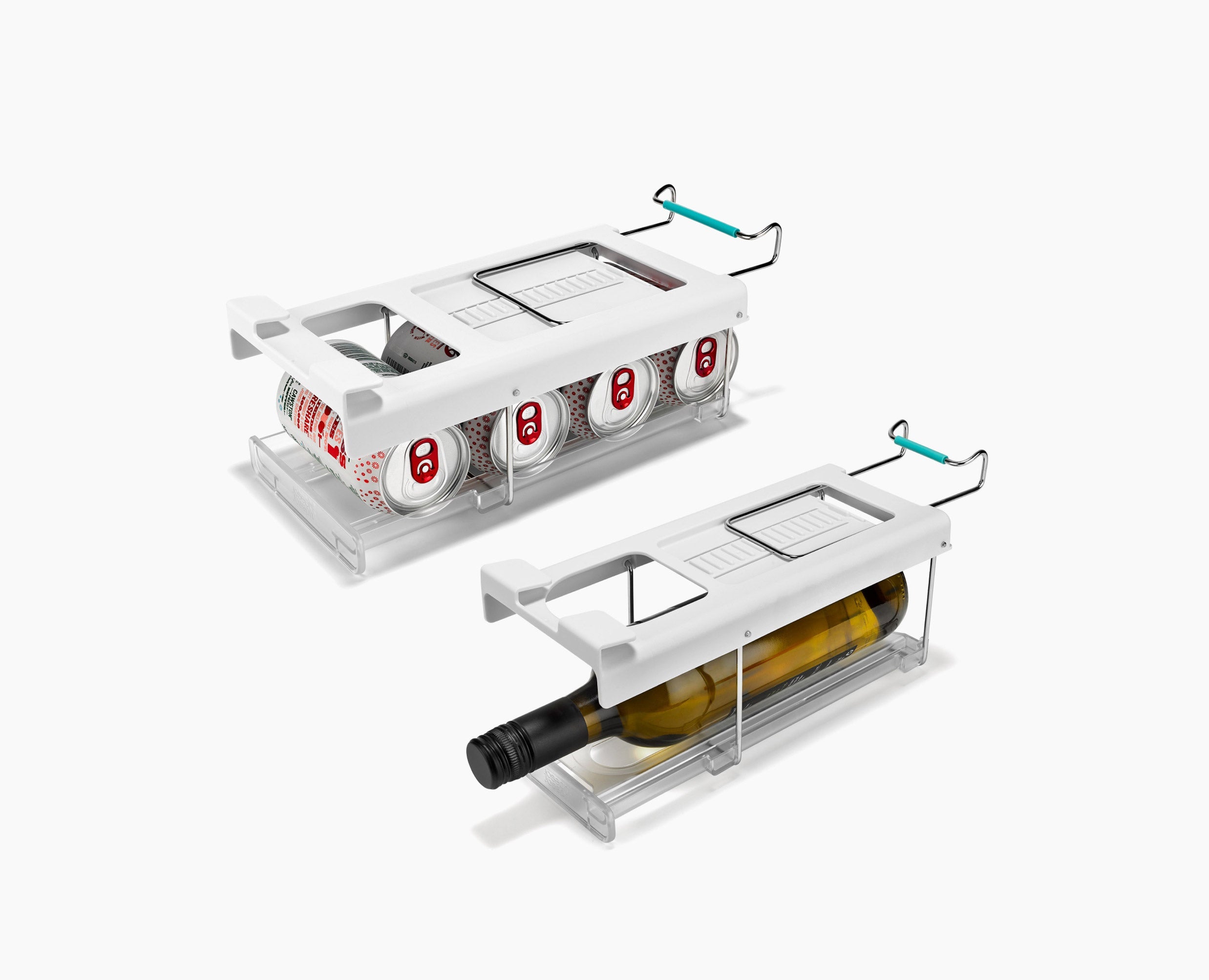 joseph-joseph-fridgestore-under-shelf-bottle-holder-can-dispenser-set-of-2 image 1