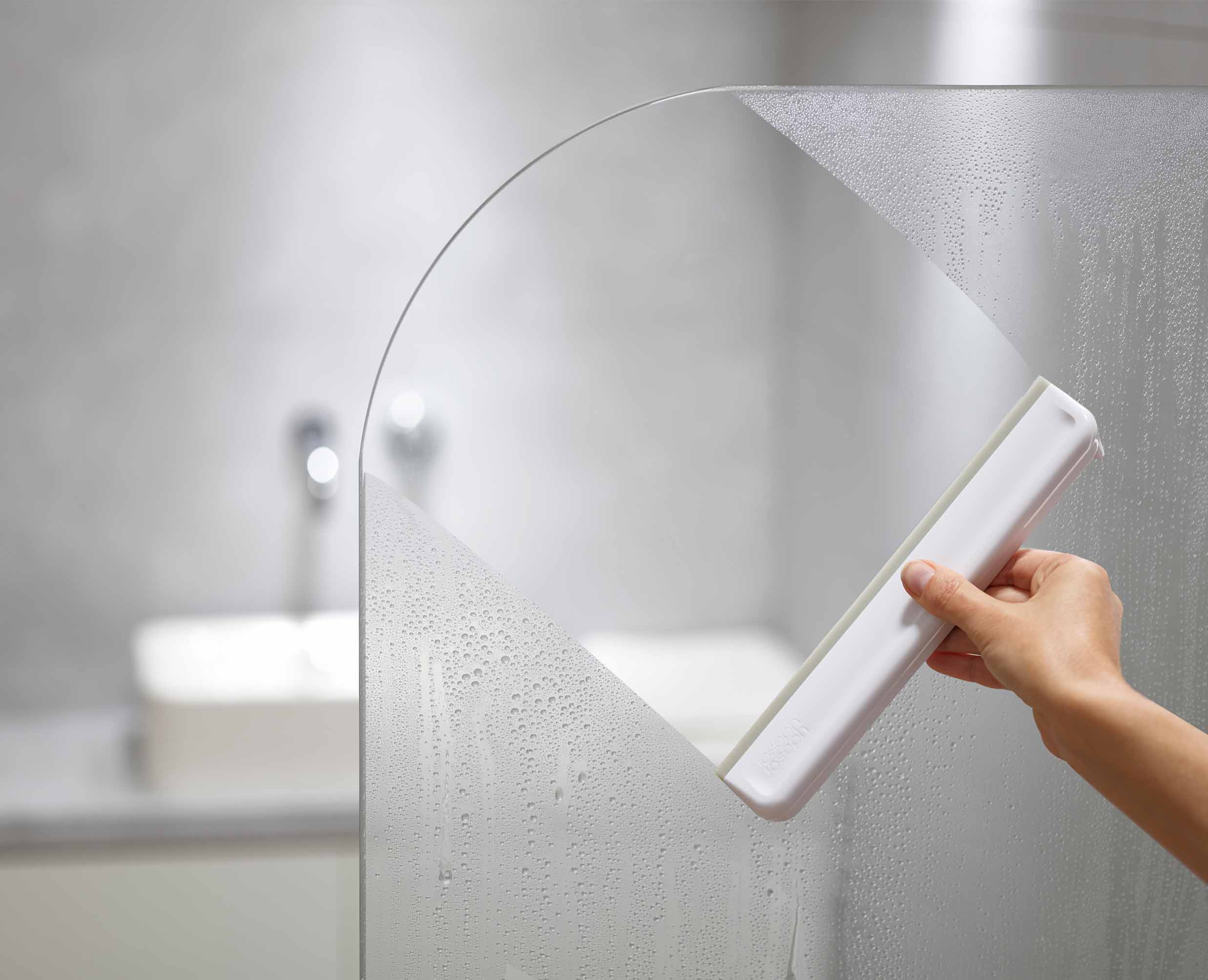 joseph-joseph-easystore-light-grey-shower-squeegee-flexible-silicone-blade image 3