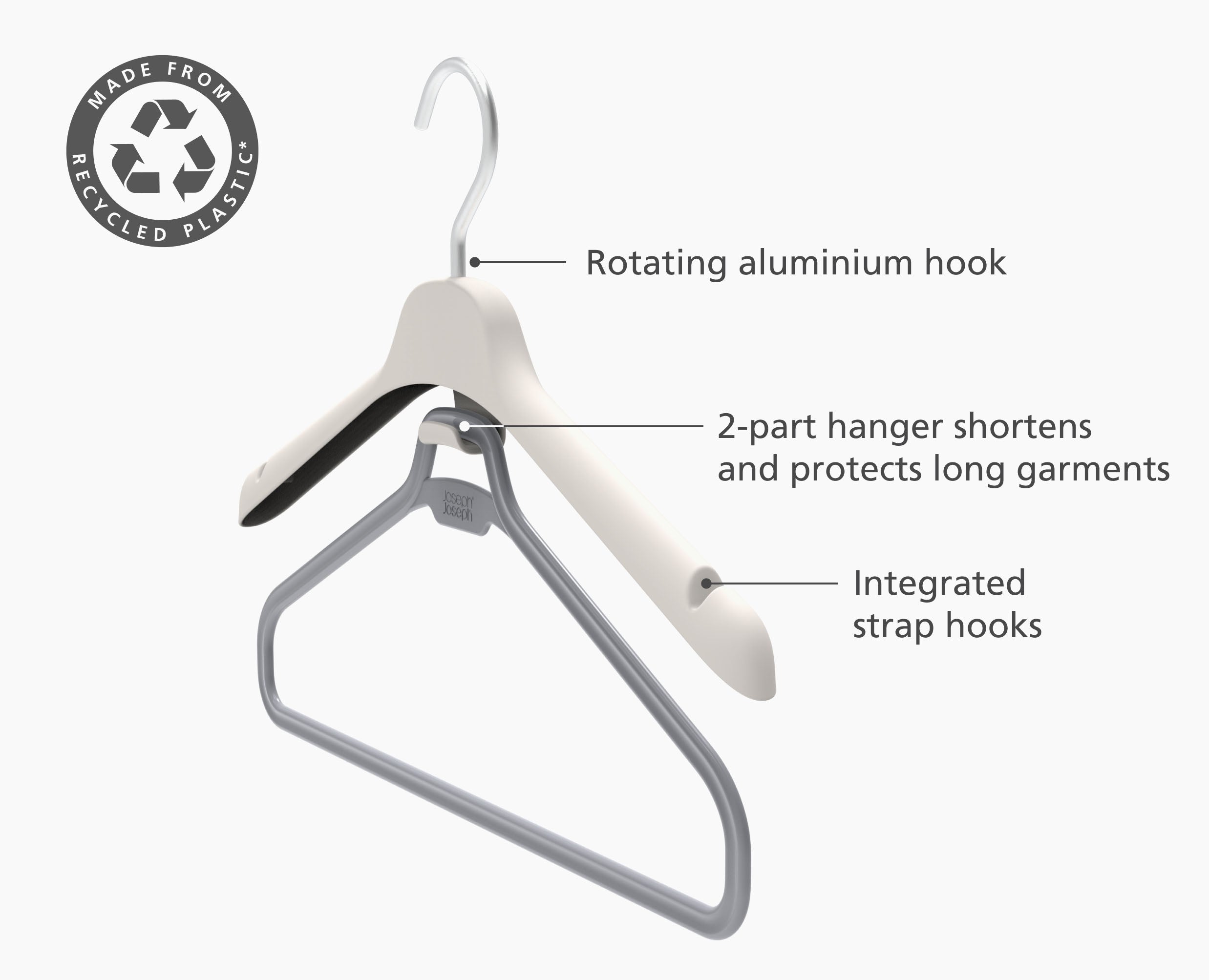 joseph-joseph-orderly-set-of-2-ecru-long-garment-hangers image 4