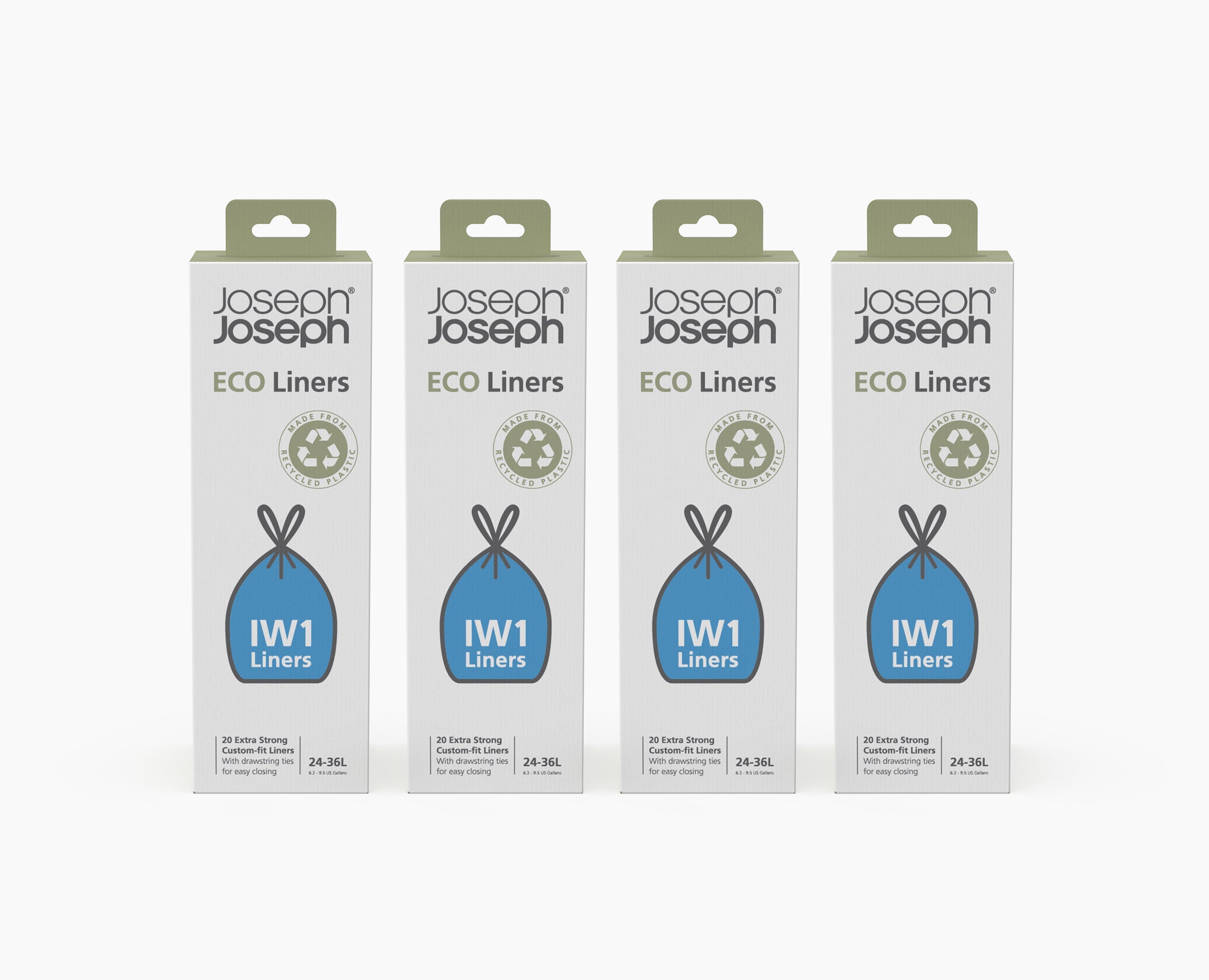joseph-joseph-iw1-24-36l-grey-recycled-bin-liners-4-pack-80-liners image 1