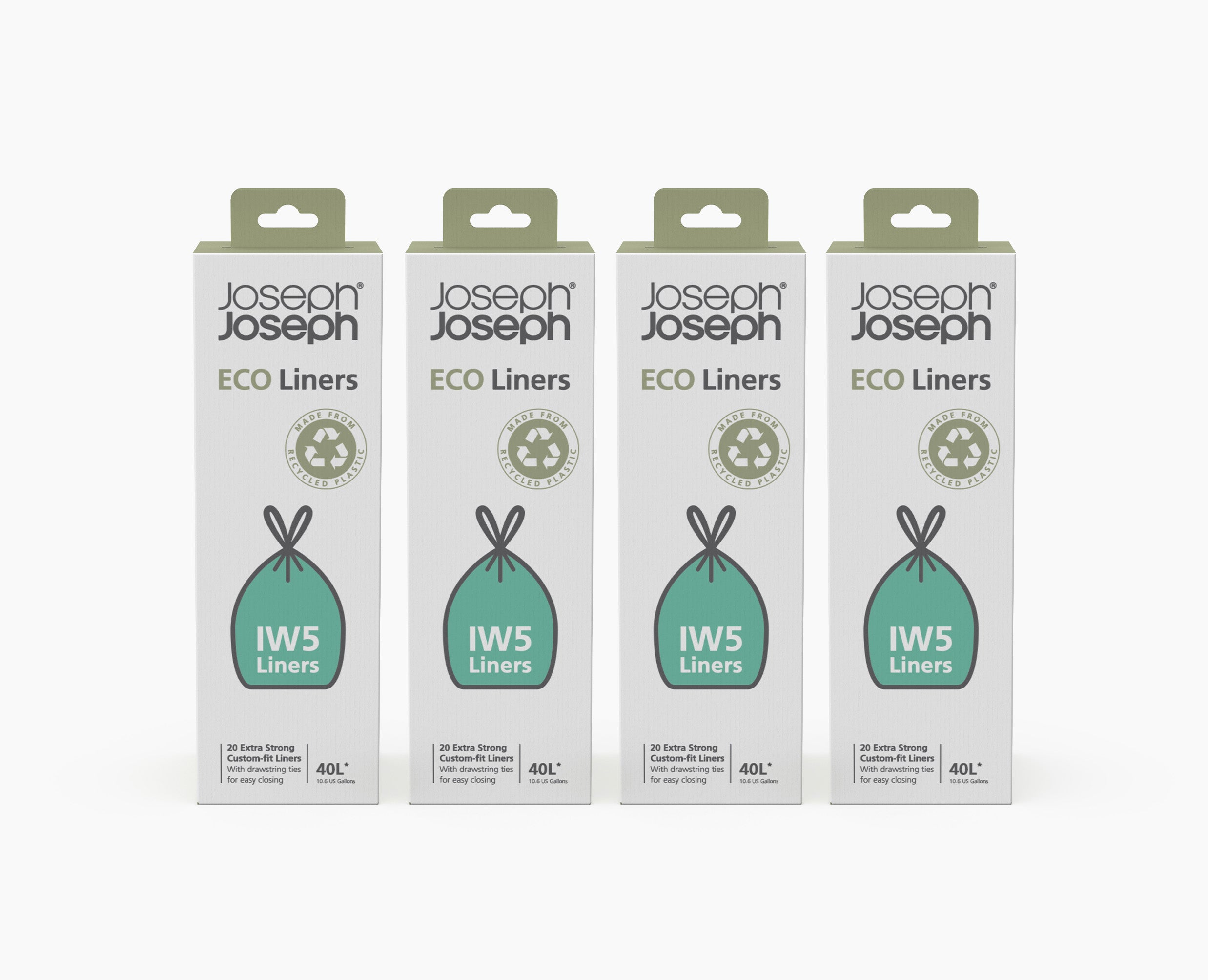 joseph-joseph-iw5-40l-grey-recycled-bin-liners-4-pack-80-liners-for-titan-porta- image 3