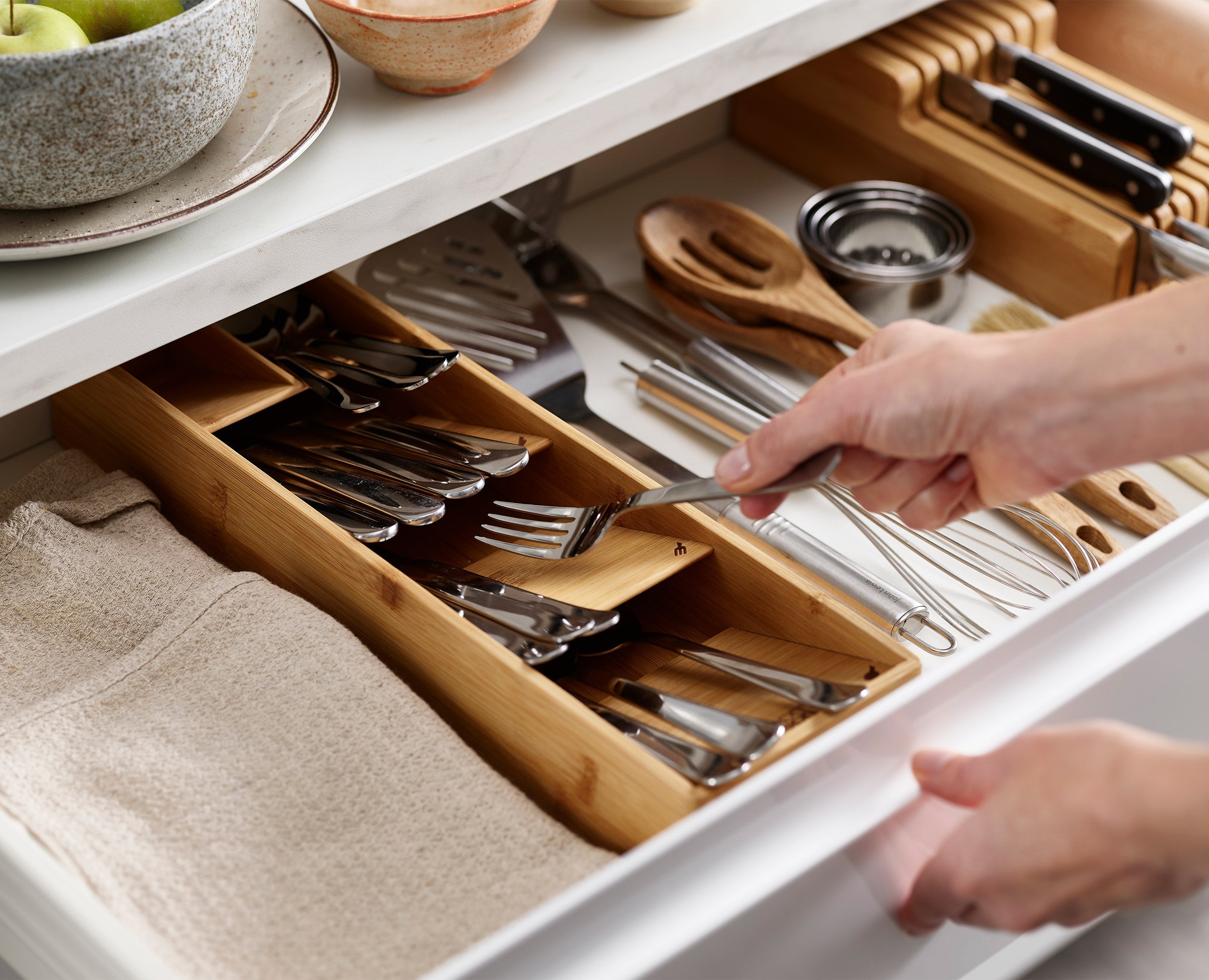 joseph-joseph-drawerstore-bamboo-2-piece-cutlery-knife-organiser-set image 5