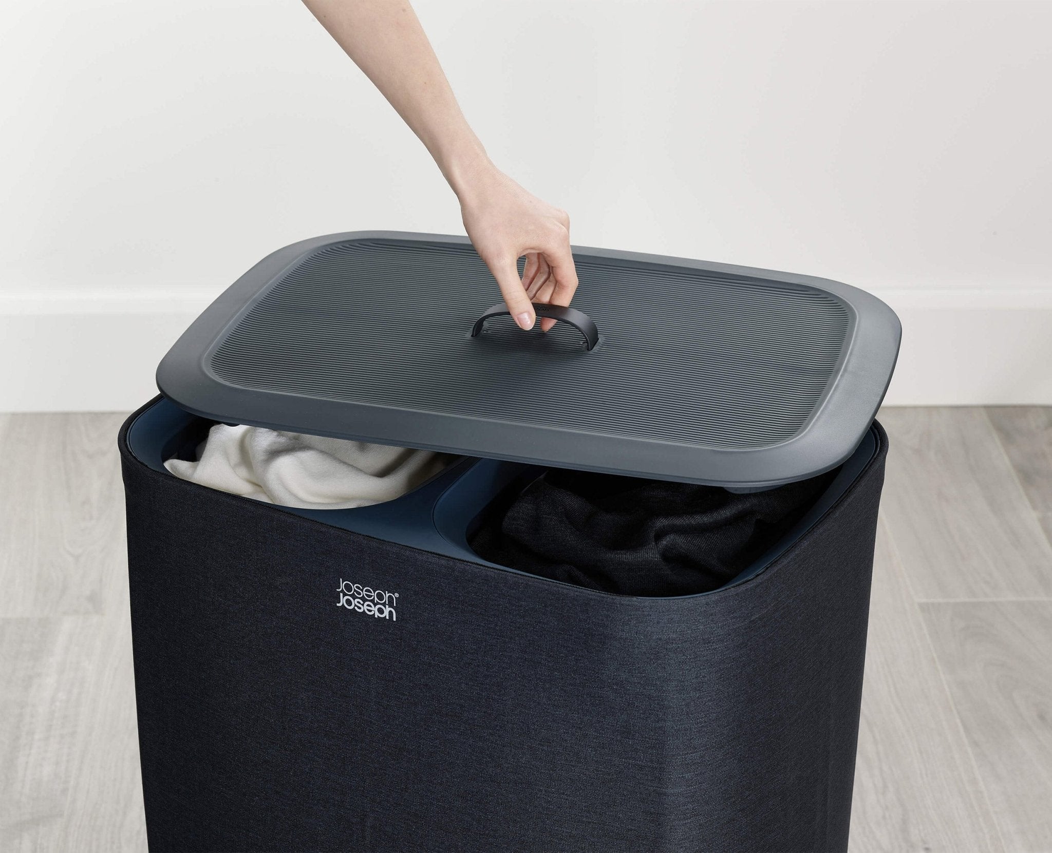 joseph-joseph-tota-90l-hold-all-35l-laundry-basket-set-black-2-piece image 4