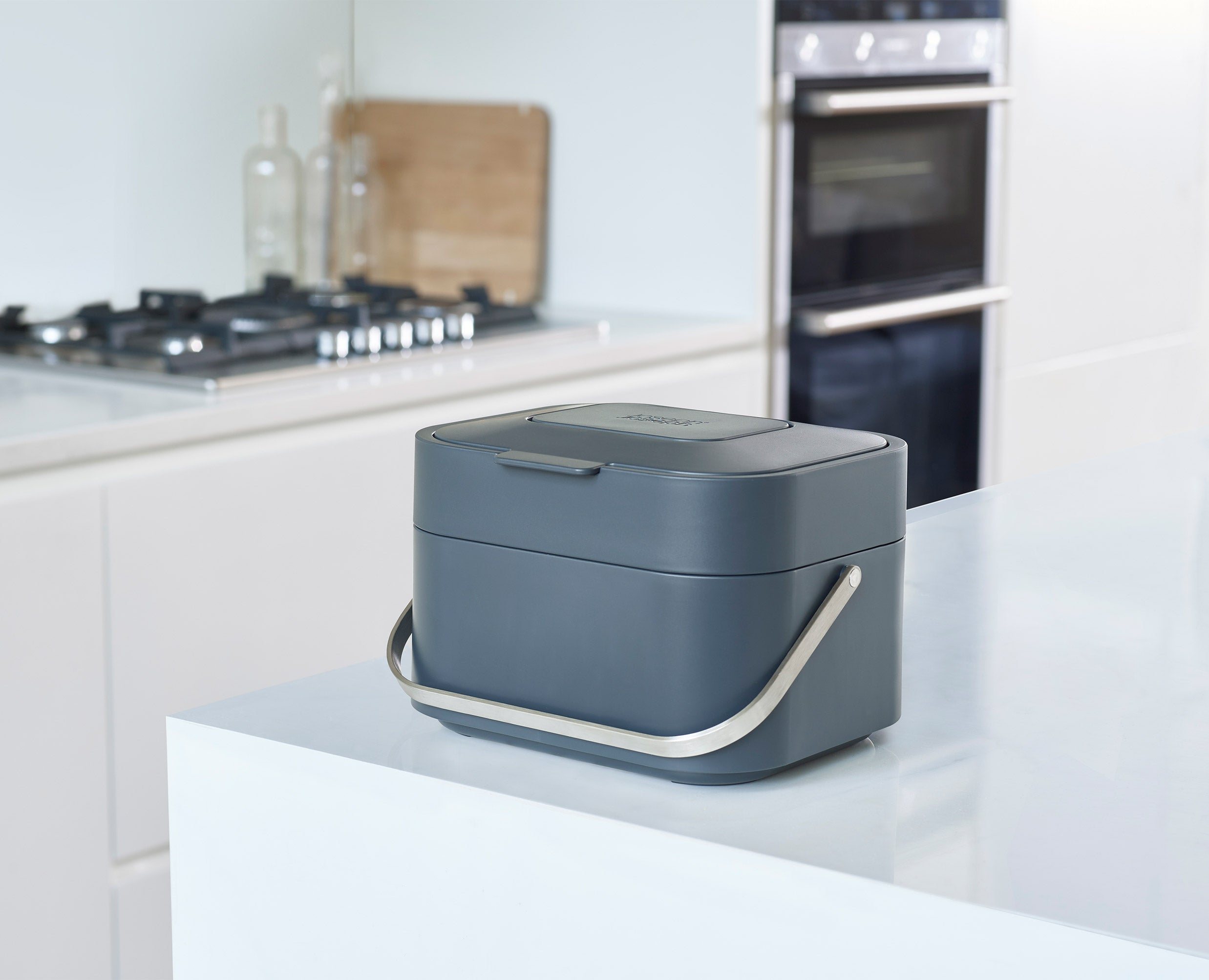 joseph-joseph-stack-4l-grey-food-waste-caddy-starter-set image 2