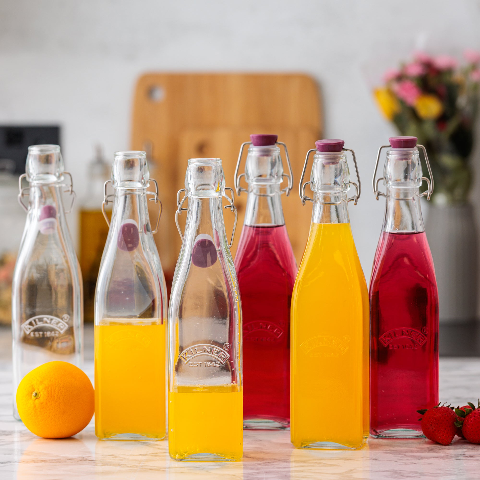 kilner-square-clip-top-bottles-16oz-set-of-6 image 3