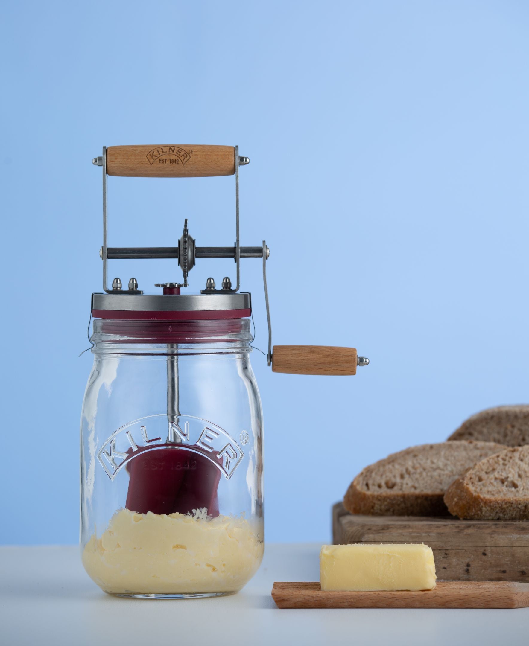 kilner-butter-churner-34oz-manual-butter-maker-with-glass-jar image 7