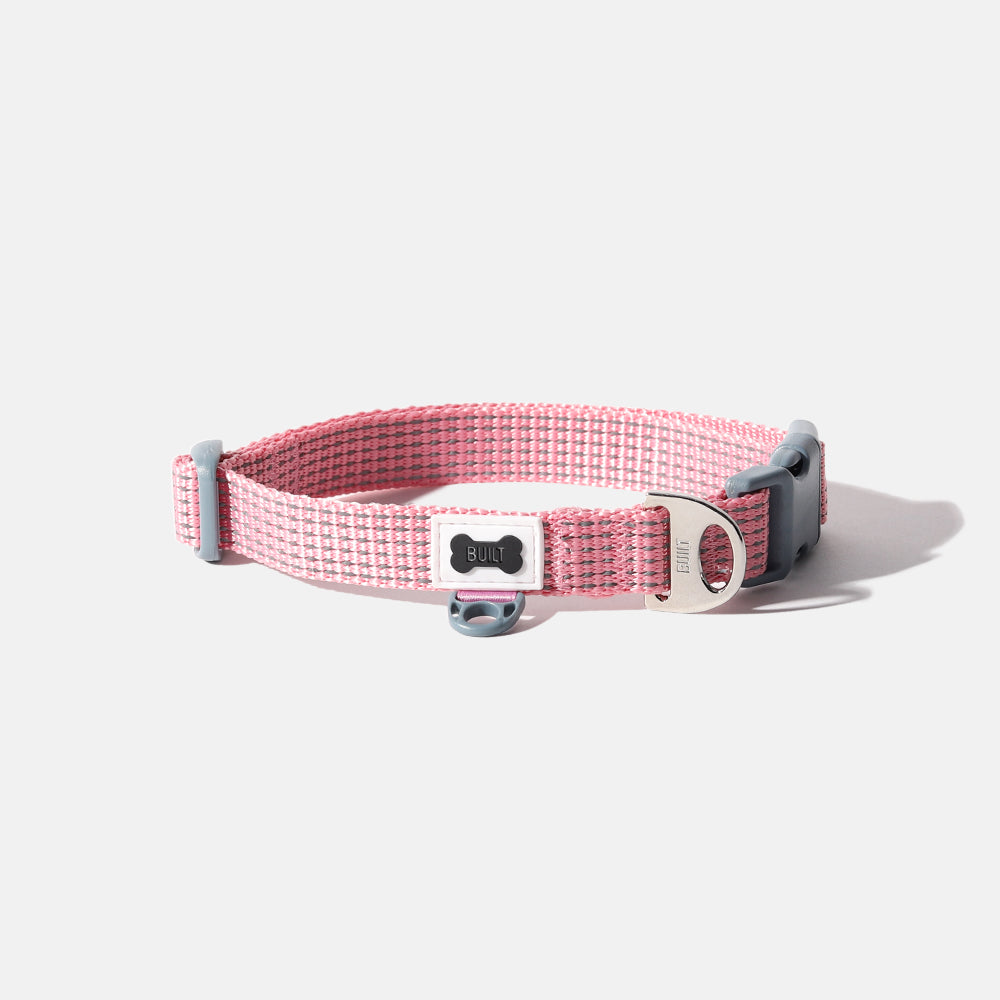 built-nightsafe-dog-collar-reflective-adjustable-with-metal-d-ring image 1