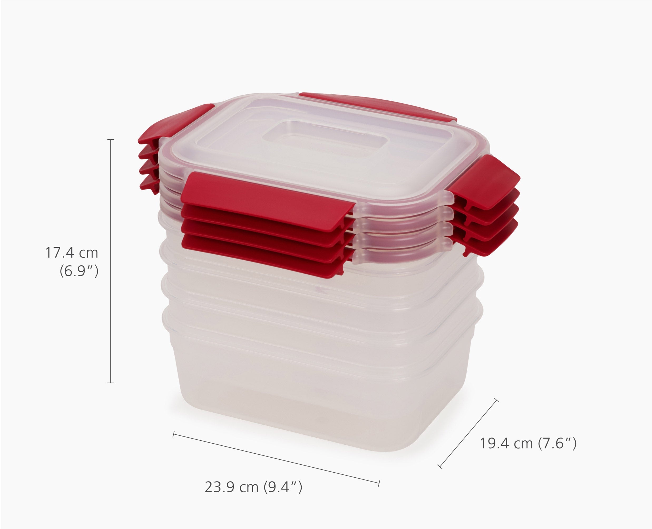 joseph-joseph-nest-lock-8-piece-red-container-set-airtight-nesting-food-storage- image 7