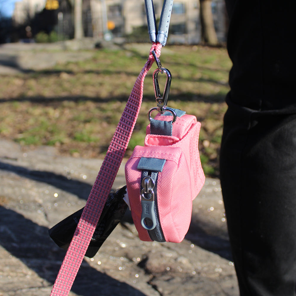 built-duo-dog-leash-bag-two-compartment-bag-with-silicone-portal-for-waste-bags image 6