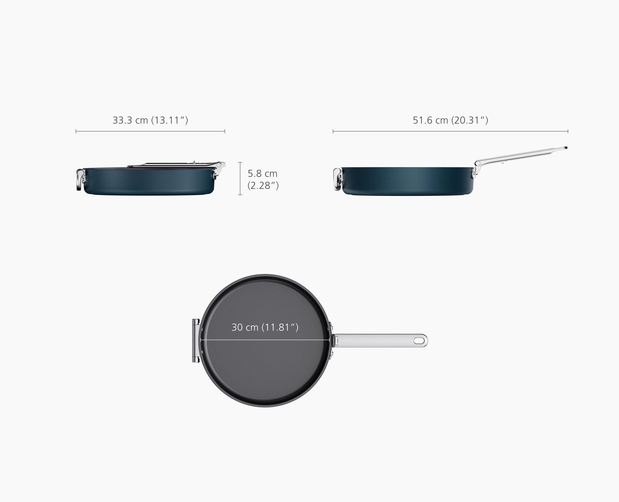 joseph-joseph-space-30cm-non-stick-ceramic-shallow-frying-pan-with-folding-handl image 6