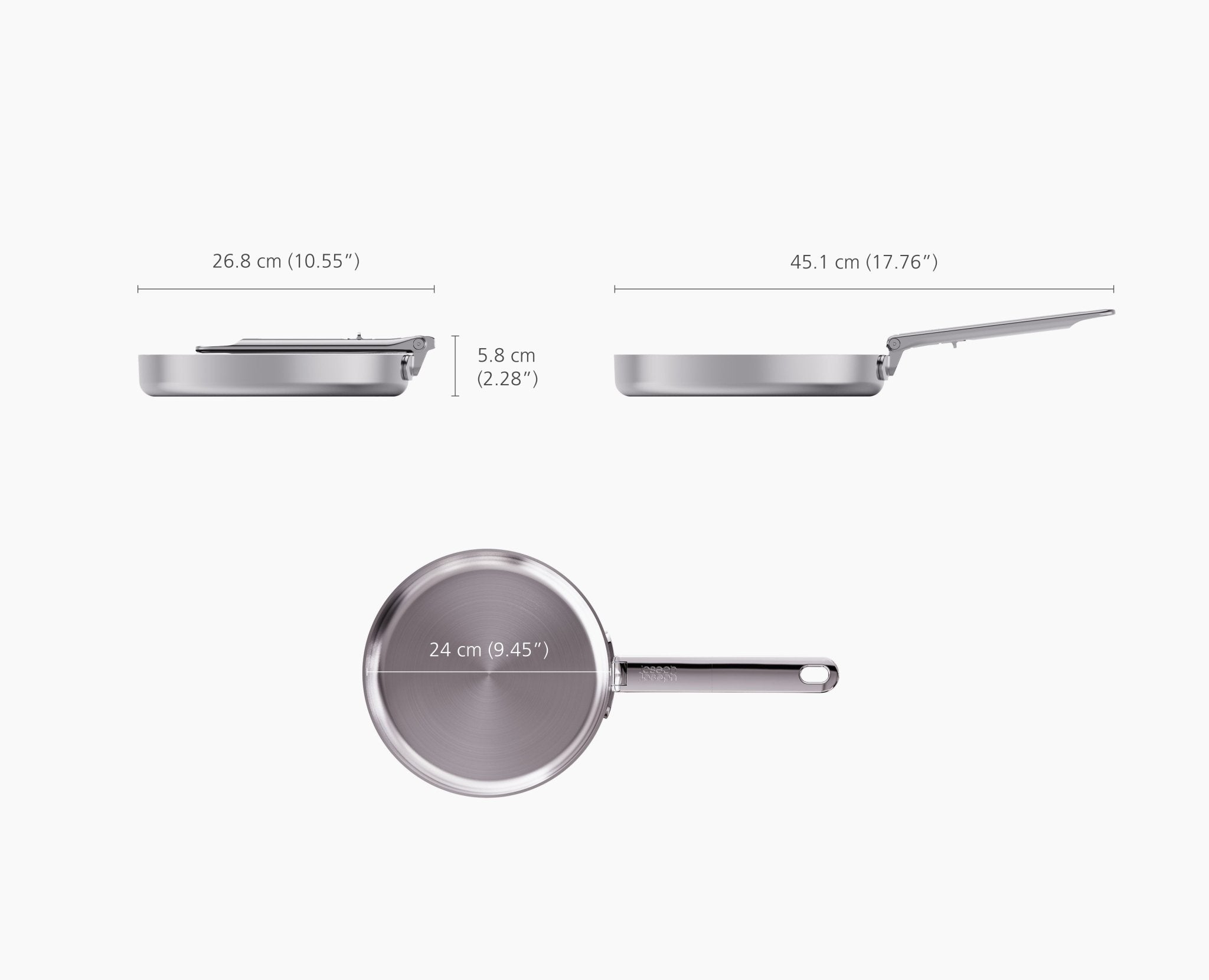 joseph-joseph-space-steel-folding-handle-24cm-frying-pan image 6