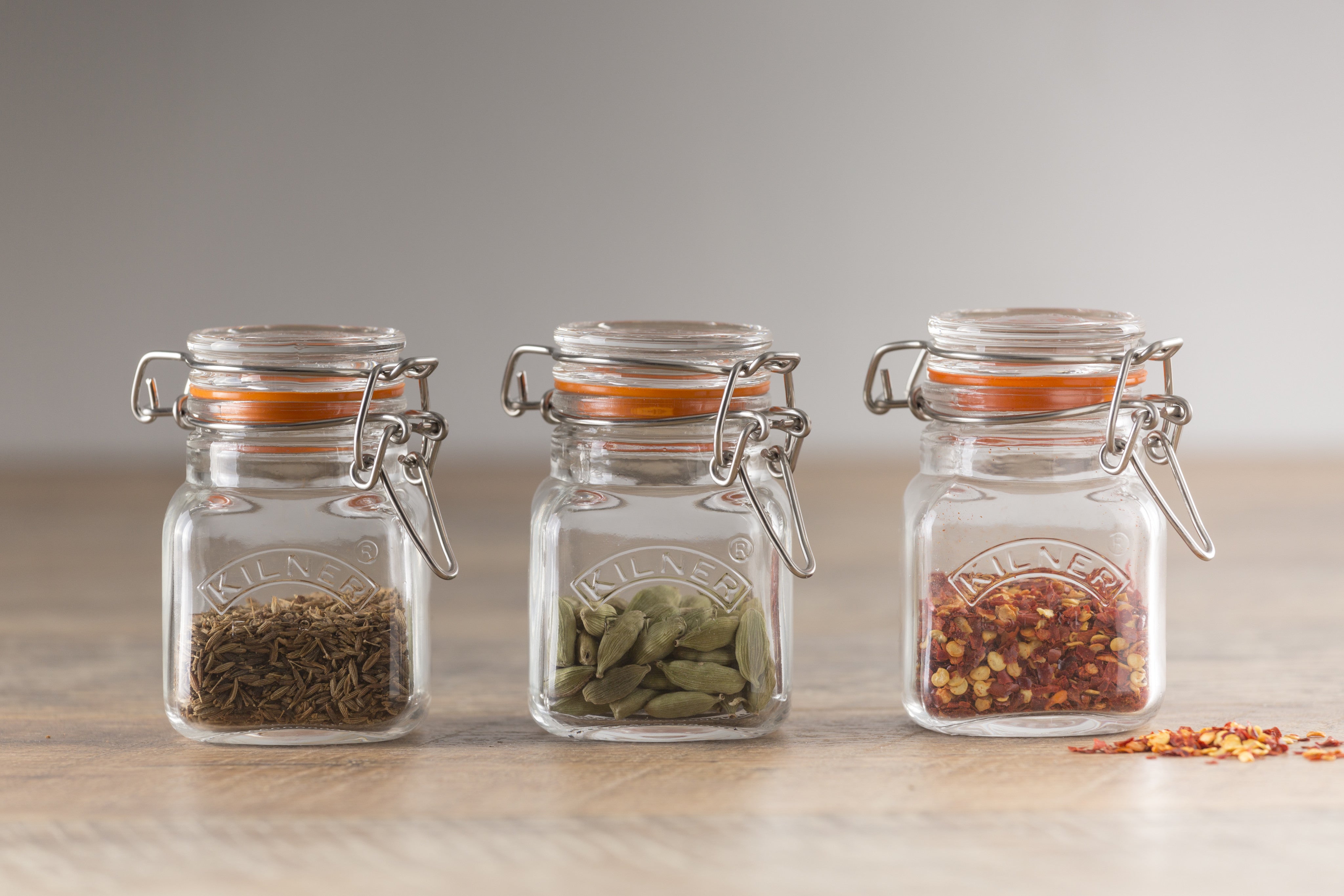 kilner-clip-top-square-spice-jars-set-of-12-2-4oz-each-for-spice-organization image 2