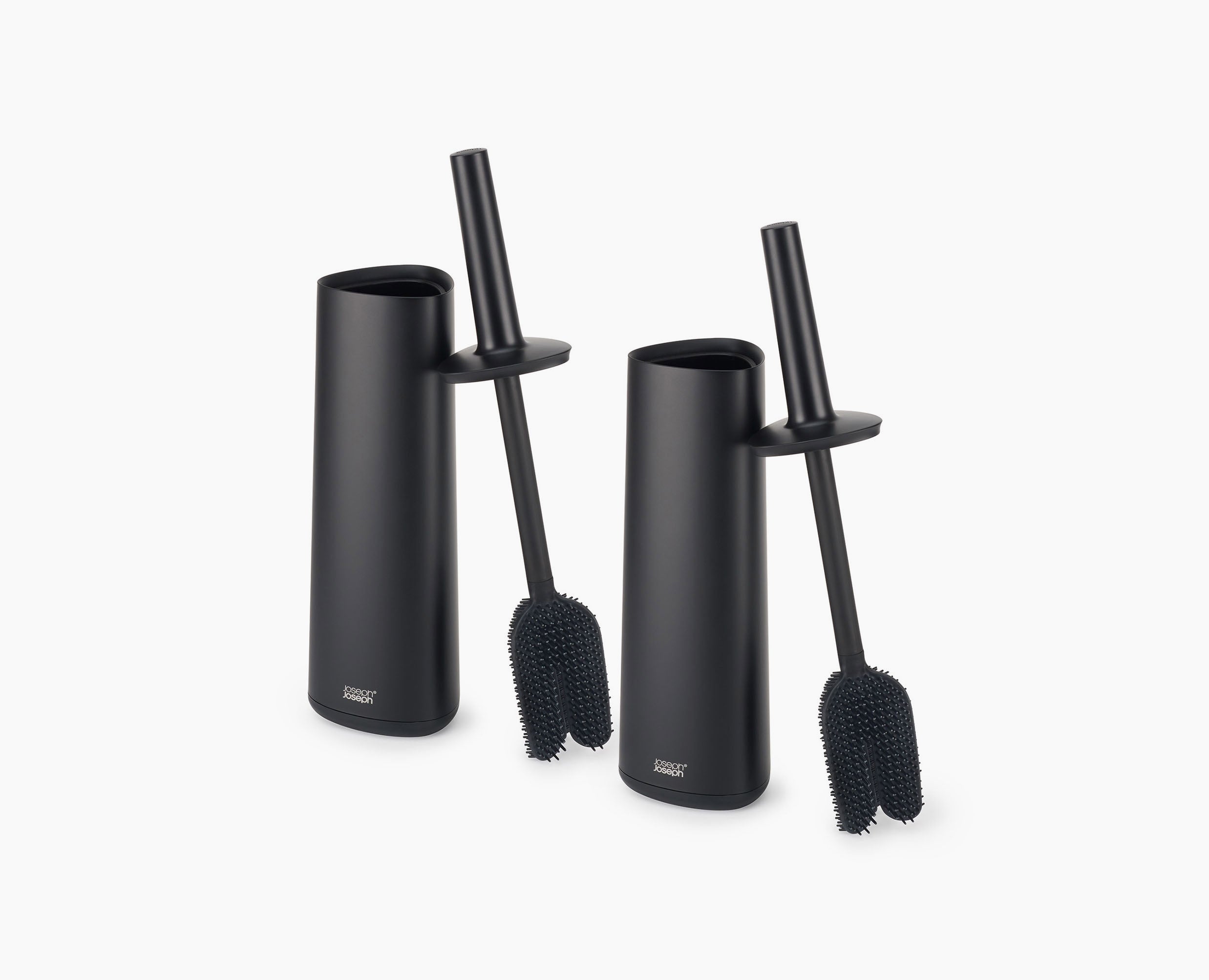 joseph-joseph-flex-360-matt-black-toilet-brush-pack-of-2-with-triple-action-head image 3