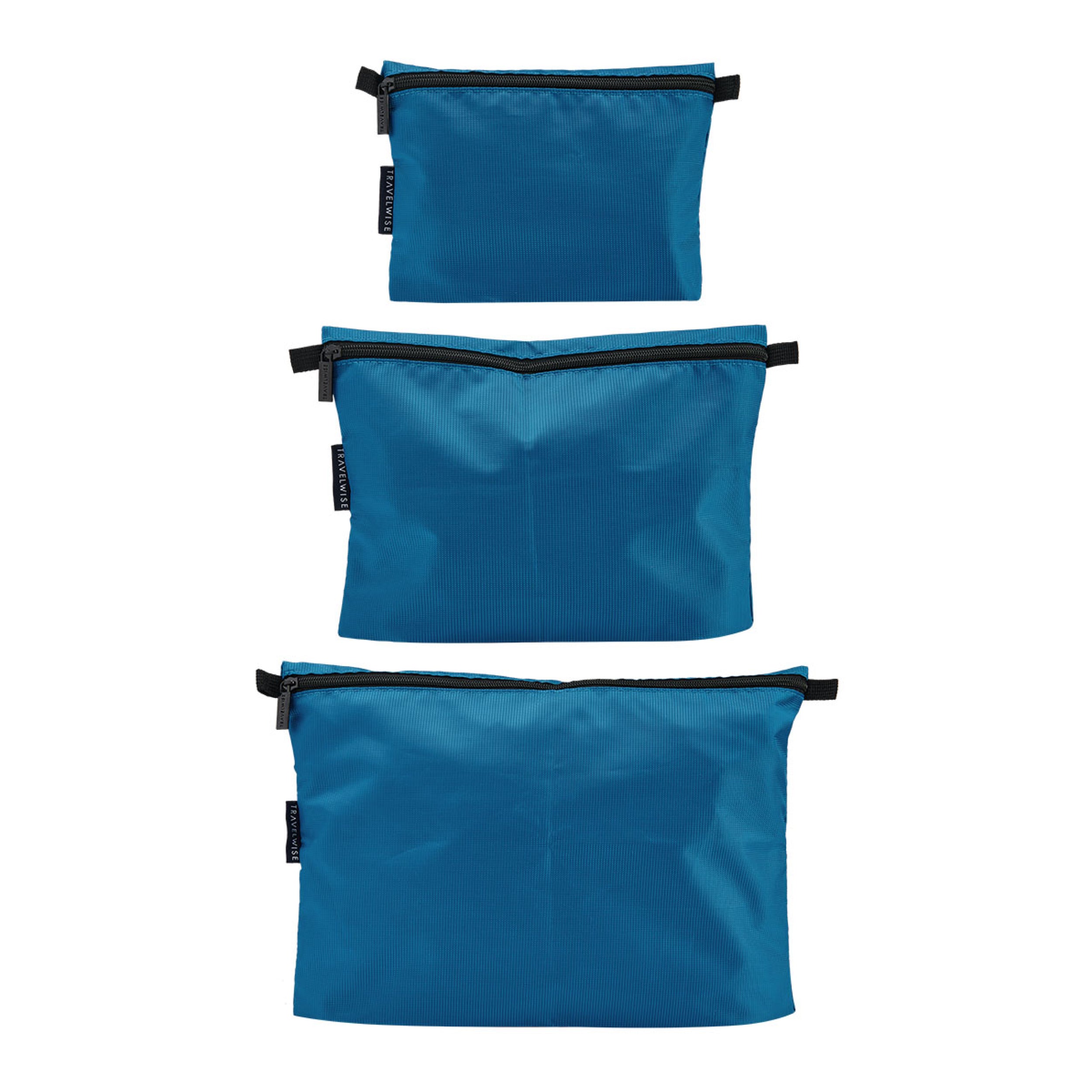 built-travelwise-3-piece-pouch-set-small-medium-large-durable-polyester-travel-o image 2