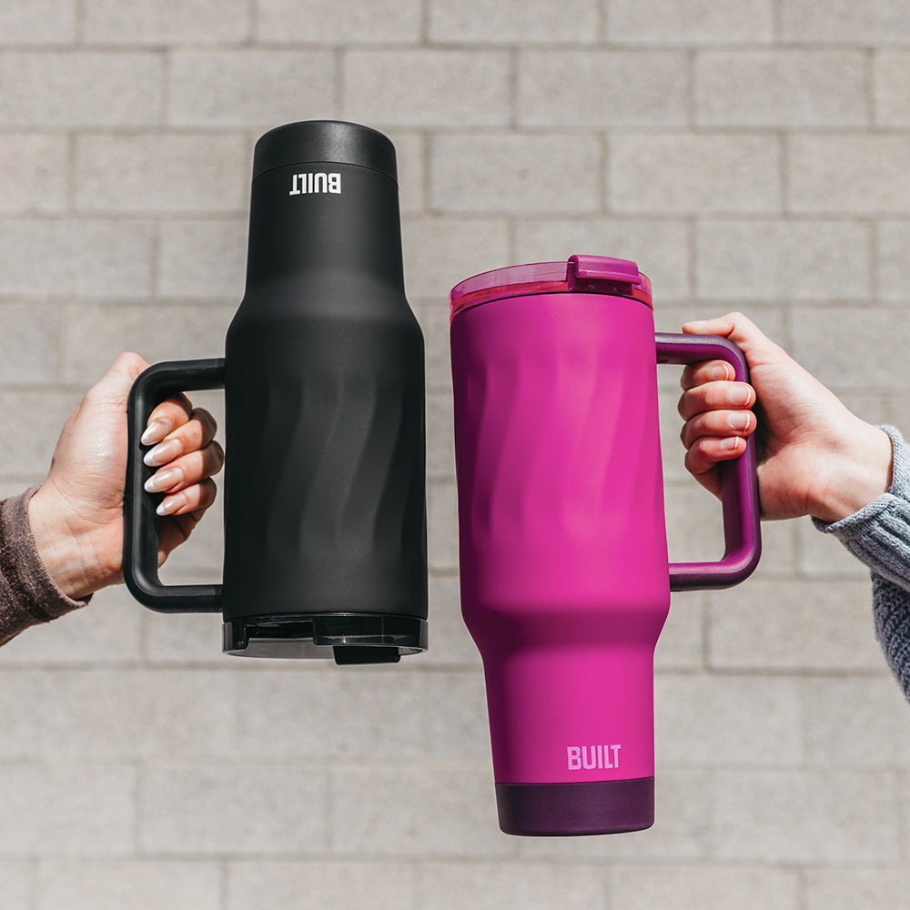 built-40-oz-wave-tumbler-with-handle-and-straw image 8