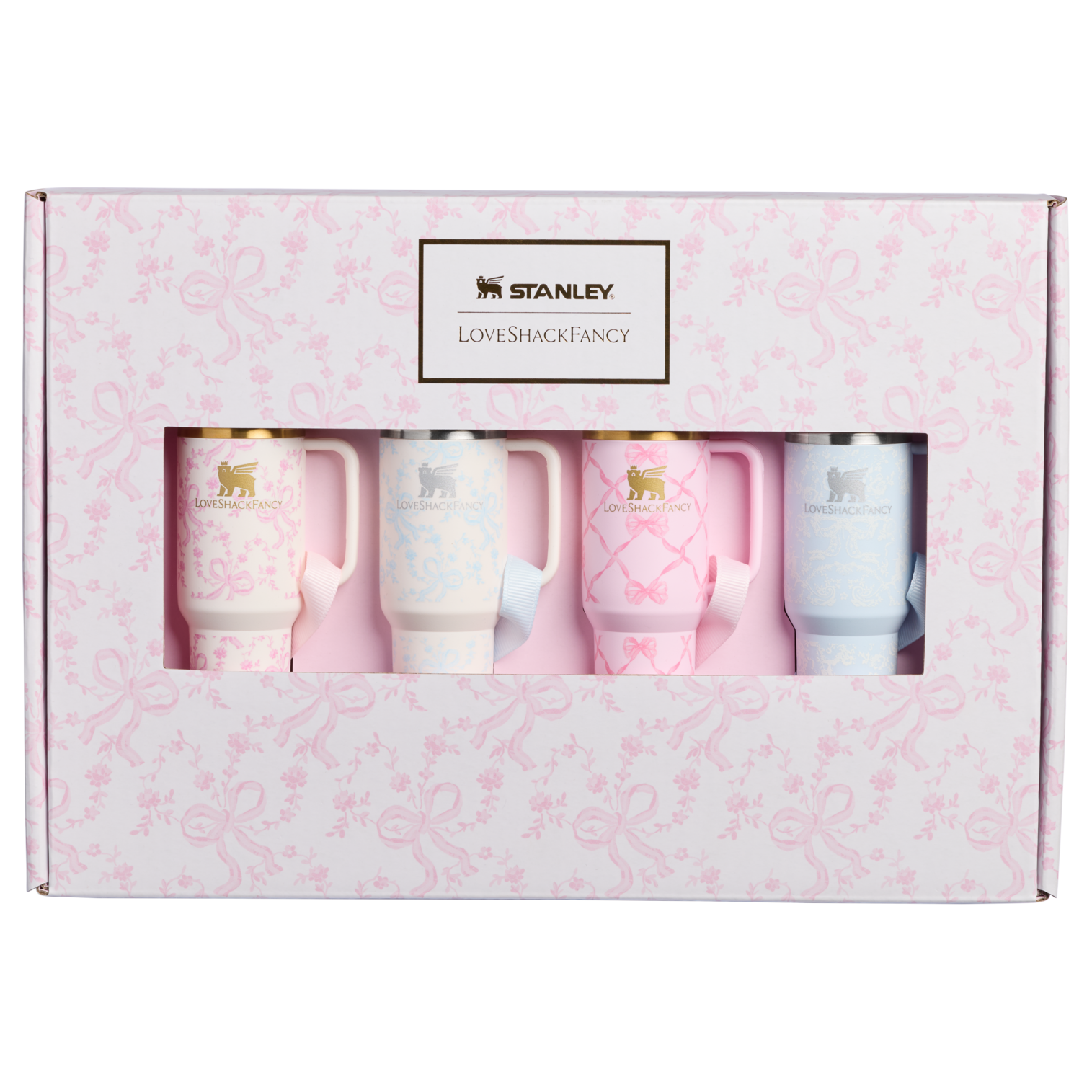 stanley-1913-x-loveshackfancy-holiday-quencher-protour-ornament-set-mini-tumbler image 1