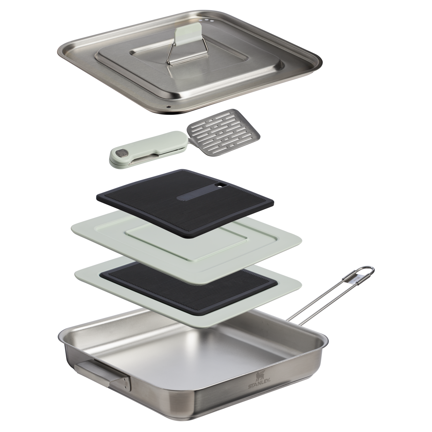 stanley-1913-wildfare-pro-square-pan-cookset-5-piece-2-qt-tri-ply-bonded-stainle image 3