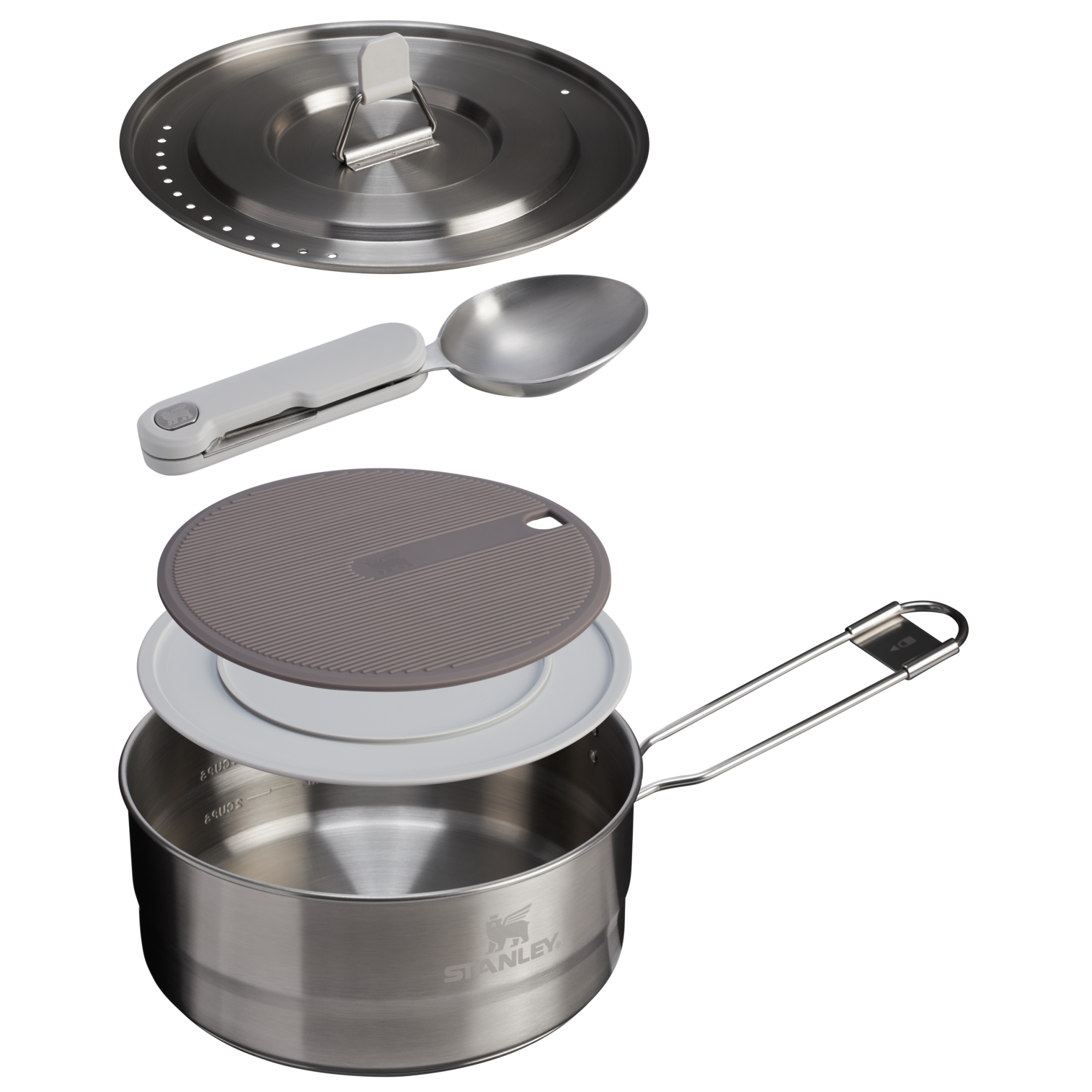 stanley-1913-the-wildfare-pro-saucepan-cookset-5-piece-2-qt-tri-ply-stainless-st image 3